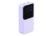 Joyroom JR-PBC07 20000mAh 30W mini power bank with USB-C and Lightning cables - purple Powerbank (Akku) - Purple - 20000 mAh