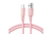 Joyroom Multi-Color Series S-A34 USB-A / USB-C Cable 100W 1m - Pink