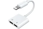 Joyroom S-Y104 headphone Lightning / 2x Lightning adapter - white