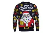 Jule-Sweaters - Have a cold one with Santa - L/XL