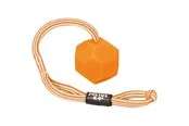 Julius-K9 Ball with cord diam. 60mm - smooth orange soft