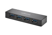 Kensington UH4000C USB 3.0 4-Port Hub mit Ladefunktion, schwarz USB-Hubs - 4 - Schwarz