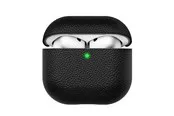 KeyBudz Artisan Series Leather Case for Airpods 4:th gen - Black
