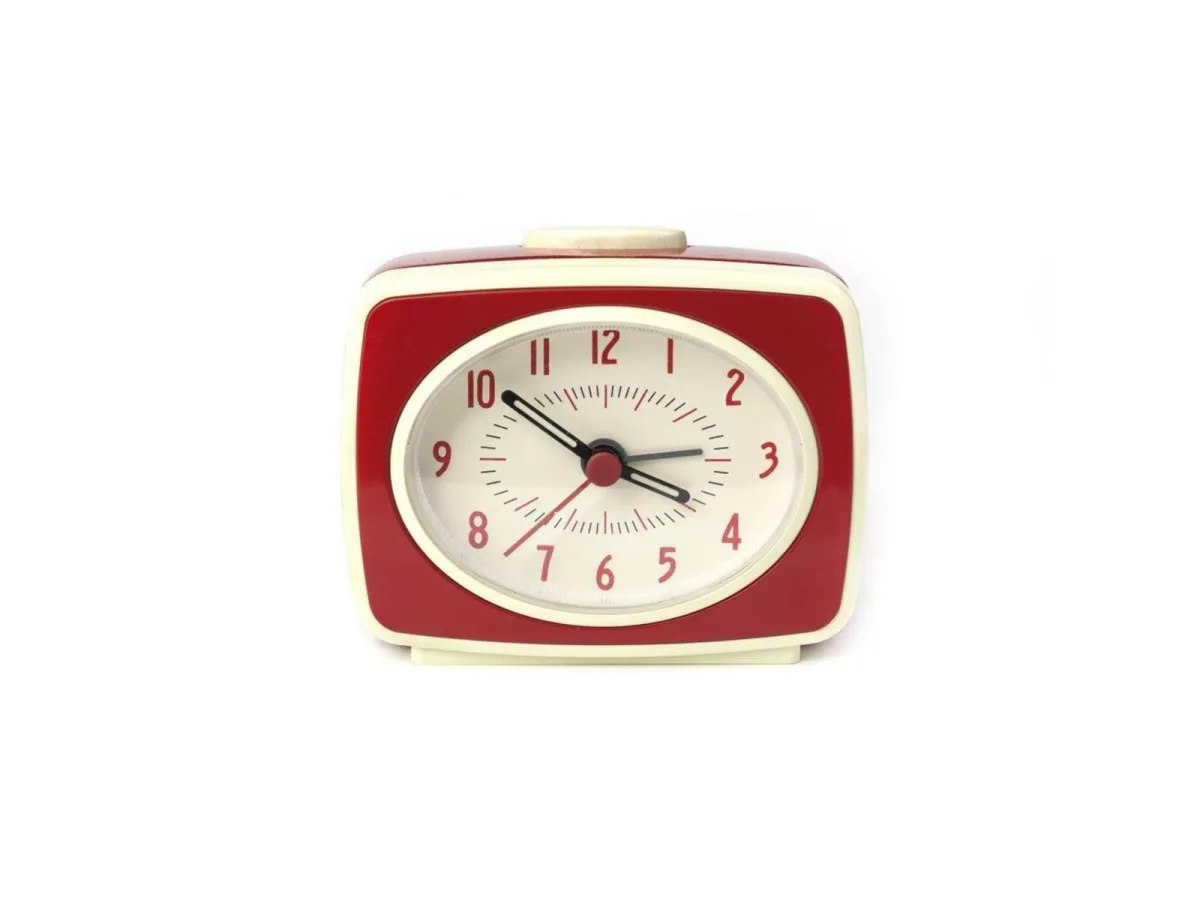 Kikkerland Small Classic Alarm Clock Red (AC14-RD-EU)