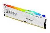 Kingston FURY Beast RGB DDR5-6000 - 16GB - CL36 - Single Channel (1 pcs) - AMD EXPO - Weiß mit RGB