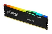 Kingston FURY Beast RGB DDR5-6000 - 16GB - CL36 - Single Channel (1 pcs) - AMD EXPO - Schwarz mit RGB