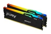 Kingston FURY Beast RGB DDR5-6000 - 32GB - CL36 - Dual Channel (2 pcs) - AMD EXPO - Schwarz mit RGB