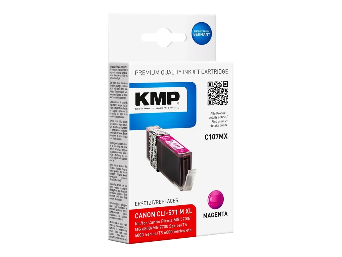 KMP C107MX - High Yield - Magenta Ink - Tintenpatrone Magenta