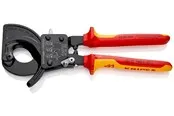 KNIPEX Kabelschneider, (Ratschenprinzip)
