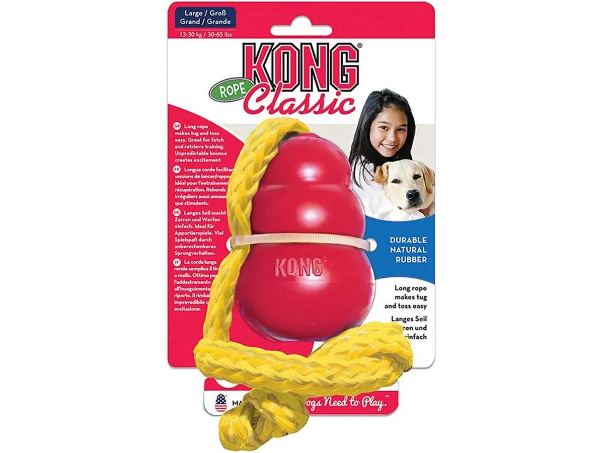 KONG Toy Kong Classic with rope