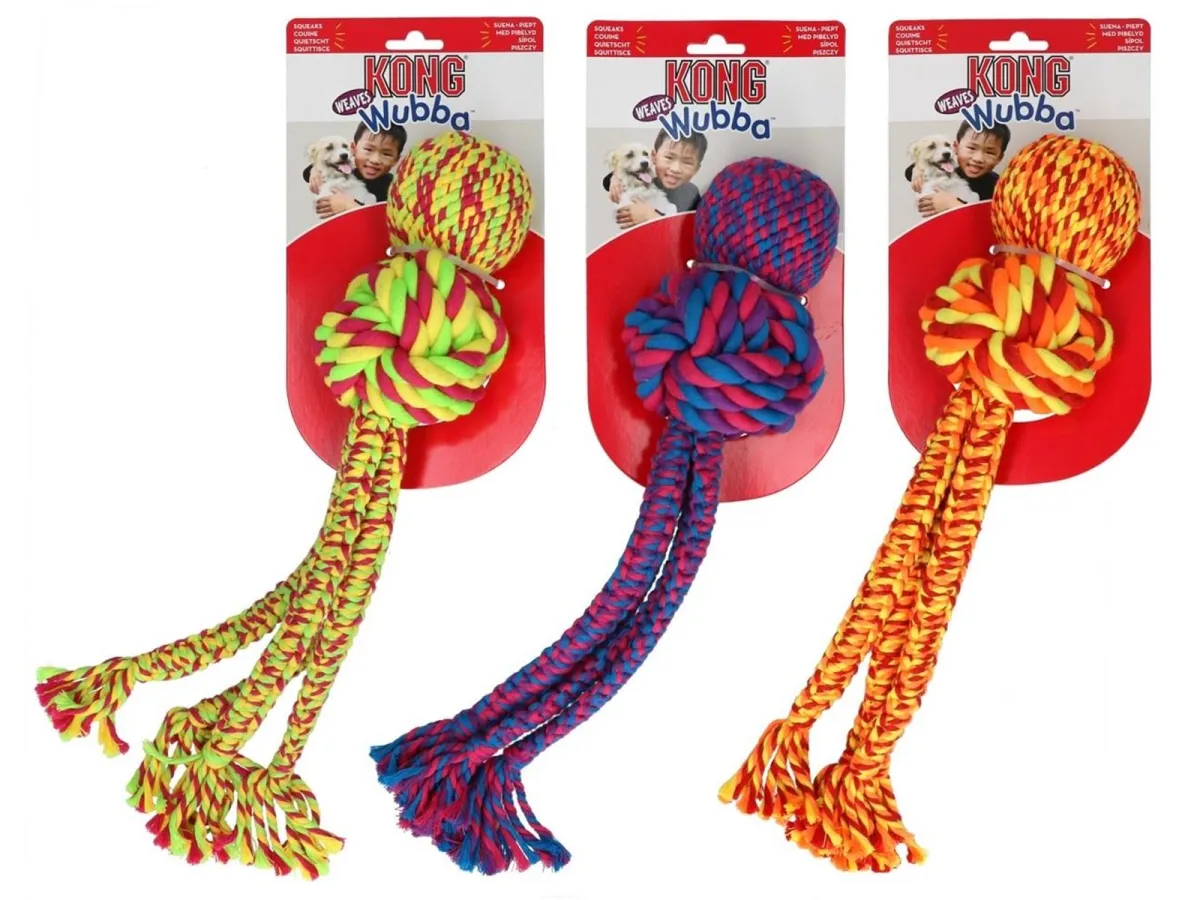 KONG Toy Wubba Weaves med rep
