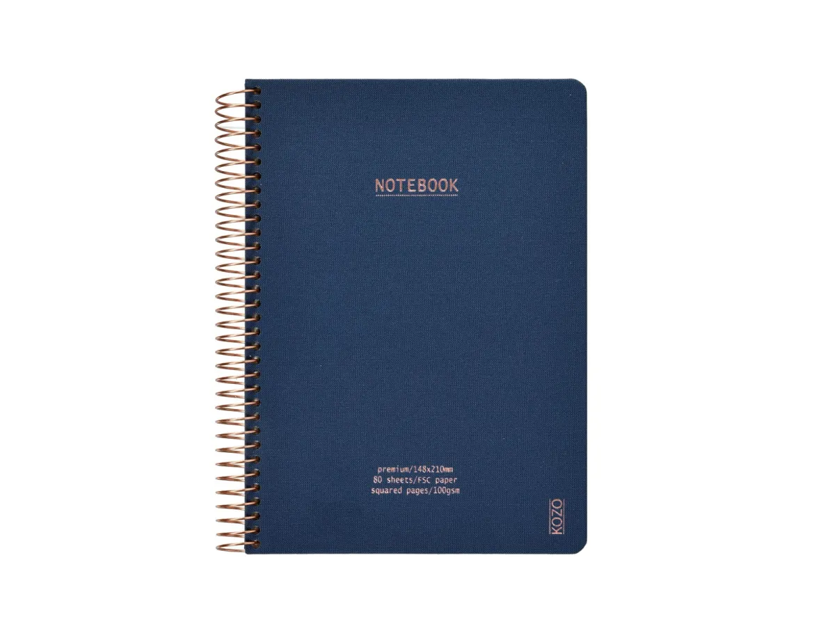 KOZO Squared Notebook A5 Premium Navy