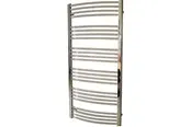 Kriss round heated towel rail 1320 x 600 chrome