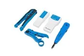 Lanberg NT-0302 Network Toolkit RJ45 RJ11 Cable Tester - Crimping Stripping LSA-Insertion Tool