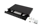Lanberg patch panel - 1U - 19" - 12 x SC duplex / 12 x LC quad