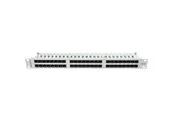 Lanberg PPU6-1048-S 48-Port Patch Panel 1U 19" Cat6 Grey RAL7035