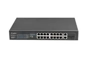 Lanberg RSFE-16P-2C-150 - switch - 16 ports - unmanaged - rack-mountable