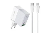 LDNIO A2620C USB USB-C 65W mains charger + USB-C - USB-C cable