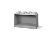 LEGO BRICK SHELF 8 KNOBS - GREY