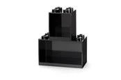LEGO BRICK SHELF SET - BLACK