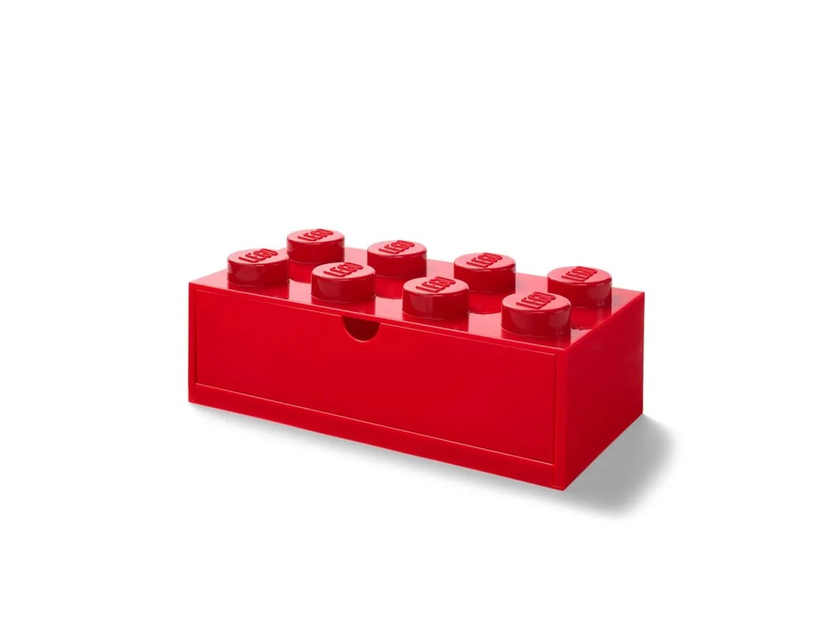 LEGO Desk Drawer 8 - Red