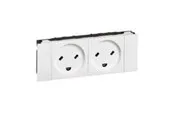 Legrand Socket edb danish standard 2p+e double