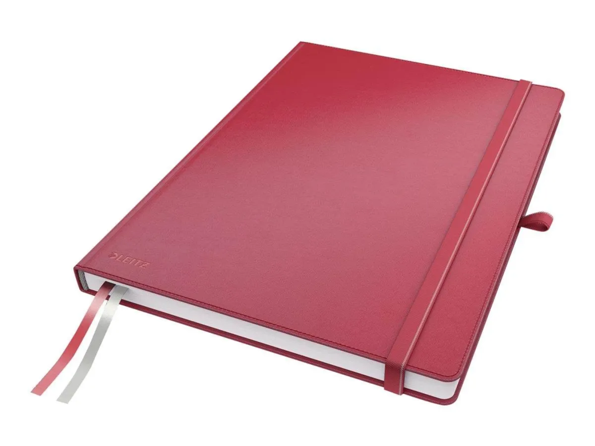 Leitz Complete Notizbuch A4 liniert mit festem Einband Rot