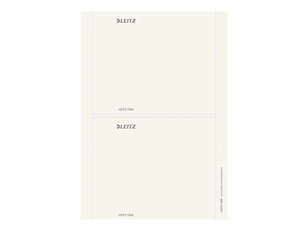 Leitz - lever arch label - grey (pack of 20)