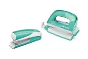 Leitz NeXXt WOW Set Mini-Heftgerät und -Locher Eisblau
