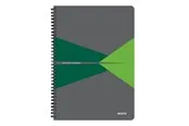 Leitz Office Collegeblock A4 liniert, spiralgebunden mit Karton-Einband, grün