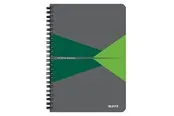 Leitz Office Collegeblock A5 liniert, spiralgebunden mit PP-Einband, grün