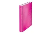 Leitz Ringbinder WOW Laminated A4+ 4DR/25mm Pink