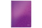 Leitz WOW Collegeblock A4 liniert, spiralgebunden mit PP-Einband Violett