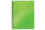 Leitz WOW Collegeblock A5 liniert, spiralgebunden mit PP-Einband Grün