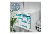 Leitz WOW CUBE Schubladenbox Eisblau