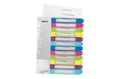 Leitz WOW - divider - for A4 Maxi - tabbed - multicolour