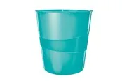 Leitz WOW Papierkorb Eisblau
