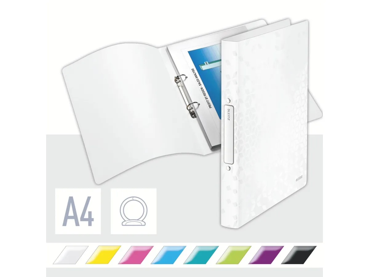 Leitz WOW Ringbuch Weiß
