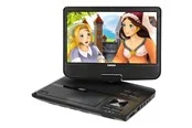 Lenco DVP-1010BK - Portable 10" DVD-Player with USB - Headphone-suspension bracket - Black