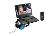 Lenco DVP-910BL - Portable 9" DVD player with USB headphones and mounting bracket - Blue/Black