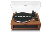 Lenco LS-430BK - Record Player with 4 built-in speakers - Brown - Plattenspieler Braun