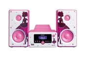 Lenco MC-020 Princess - Micro set with FM Radio Bluetooth® USB and AUX ingang - Princess