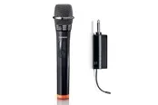 Lenco MCW-011BK - Wireless microphone with 6.3 mm battery powered receiver