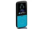 Lenco PODO-153BU - Sport MP3/4 Player with Pedometer Sport Earplugs and Sport Wristband - Blue - MP3 Spieler 4 GB