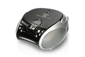 Lenco SCD-24 portable FM radio/CD player - Black/Silver