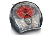 Lenco SCD-24 portable FM radio/CD player - Transparent