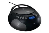 Lenco SCD-341BK - Boombox with DAB+/ FM radio and Bluetooth® - DAB/DAB+/FM - Stereo - schwarz