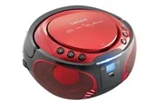 Lenco SCD-550 - Portable FM Radio CD/MP3/USB/Bluetooth® player with LED lighting - Red