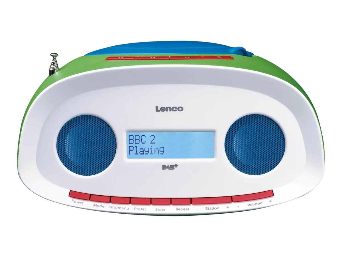 Lenco SCD-70 - boombox - CD USB-host - DAB/DAB+/FM - Stereo - Weiß