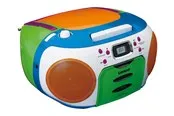Lenco SCD-971 - Portable FM radio CD/Cassette player - Multi colour - FM - Stereo
